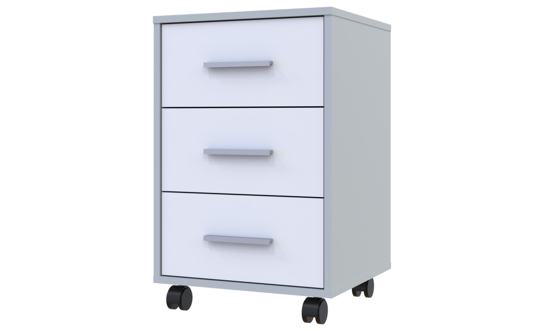 Kerekes szekrény Doros T3 szürke / Fehér 43x42x66,4 (41902061)