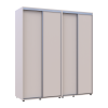 Tolóajtós gardróbszekrény Doros Sigma Slim kasmír 2+2 ajtó 190x60x214.4 (42005585)