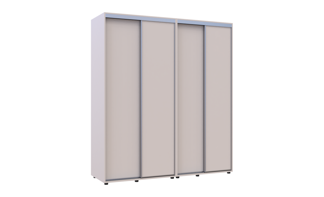 Tolóajtós gardróbszekrény Doros Sigma Slim kasmír 2+2 ajtó 190x60x214.4 (42005585)