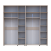 Gardróbszekrény felsőszekrénnyel Doros Kasper Kasmír 3+3 ajtó 270x48x245 (42005526)