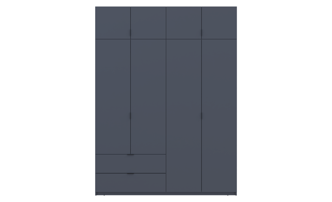 Nyílóajtós gardróbszekrény Doros Lukas Grafitszürke 180x50x240 (80736288)