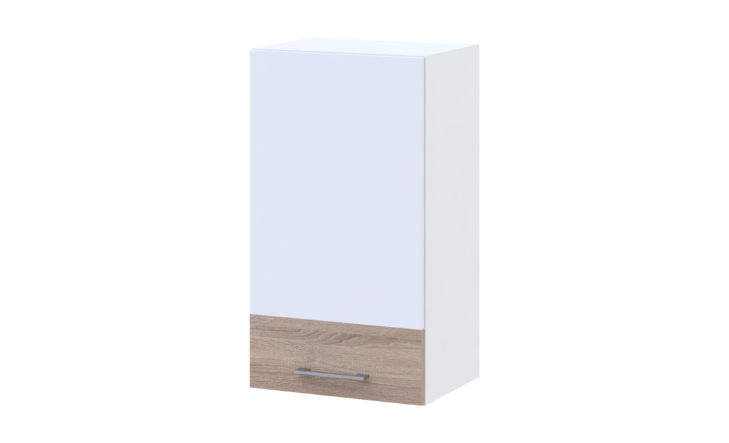 Leia Konyha Doros M72_SZ40 keskeny felső elem bútorlap Fehér/Sonoma tölgy bútorlap 40x31.6x72 (81359337.2)