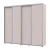 Tolóajtós gardróbszekrény Doros Sigma Slim kasmír 2+2 ajtó 230x60x214.4 (42005593)