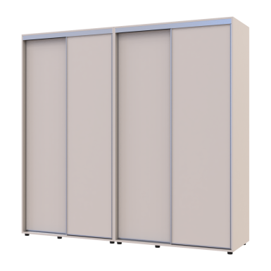 Tolóajtós gardróbszekrény Doros Sigma Slim kasmír 2+2 ajtó 230x60x214.4 (42005593)