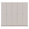 Nyílóajtós gardróbszekrény Doros Promo kasmír 2+3 bútorlap 225x48x204 (80737673)