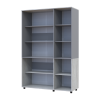 Nyílóajtós gardrobszekrény Doros Thorn Natti Lúcc/Szürke 3 ajtó polcokkal 135x51,6x200 (44900512)