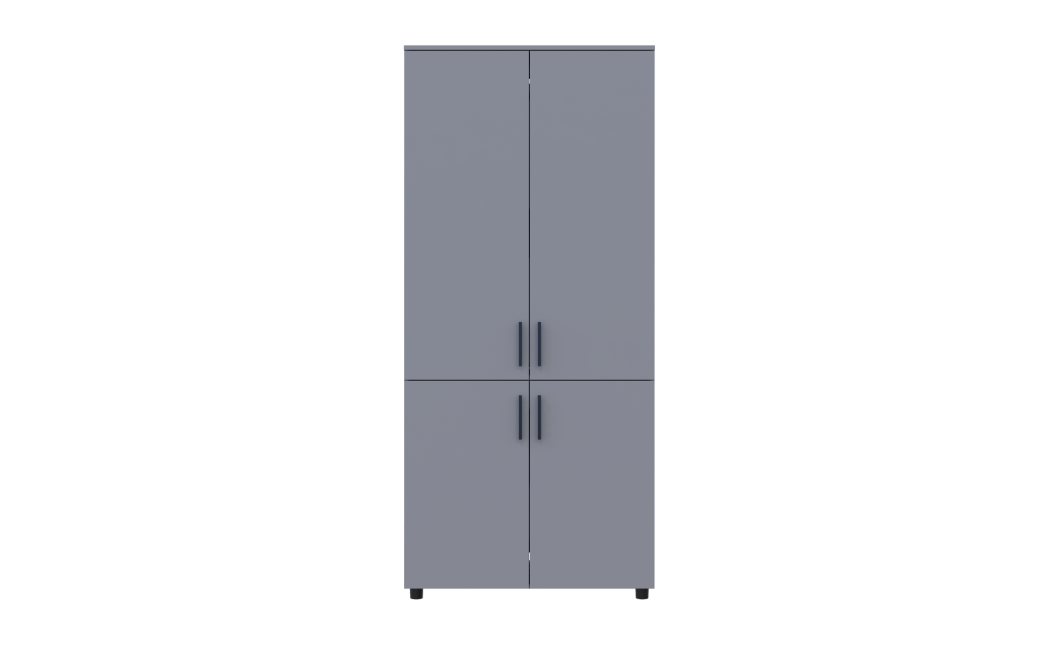 Nyílóajtós gardrobszekrény Doros Thorn Szürke 2 ajtó vállfás 90x51,6x200 (44900439)