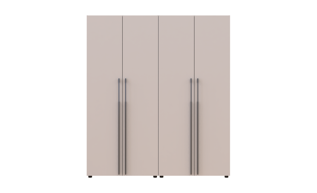 Gardróbszekrény polcokkal Doros Kasper Kasmír 2+2 ajtó 180x48x204 (42005530)
