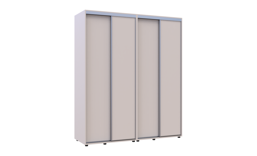 Tolóajtós gardróbszekrény Doros Sigma Slim kasmír 2+2 ajtó 180x60x214.4 (42005583)
