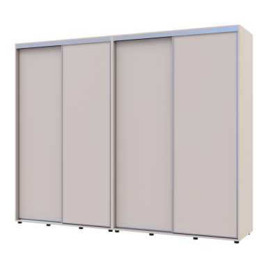 Tolóajtós gardróbszekrény Doros Sigma Slim kasmír 2+2 ajtó 270x60x214.4 (42005601)