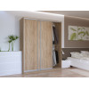 Tolóajtós gardróbszekrény Doros City light Sonoma tölgy 3 bútorlap 180х60х225 (42002003)
