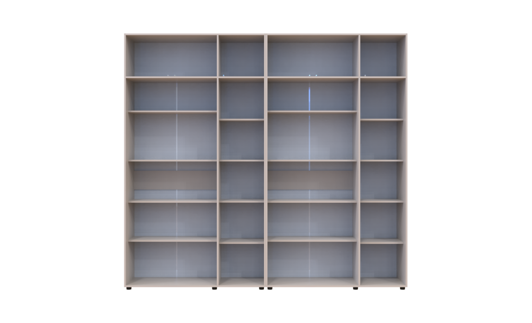 Gardróbszekrény polcokkal és felsőszekrénnyel Doros Kasper Kasmír 3+3 ajtó 270x48x245 (42005576)