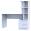 Felépítményes számítógépasztal Doros T7 Fehér 136x55x138 (81373482)