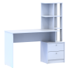 Felépítményes számítógépasztal Doros T7 Fehér 136x55x138 (81373482)