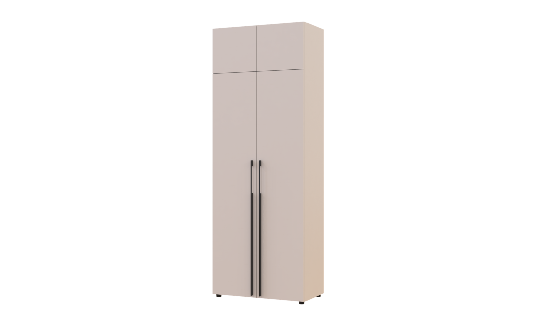 Gardróbszekrény polcokkal és felsőszekrénnyel Doros Kasper Kasmír 2 ajtó 90x48x245 (42005536)