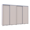 Tolóajtós gardróbszekrény Doros Sigma Slim kasmír 2+2 ajtó 310x45x214.4 (42005608)
