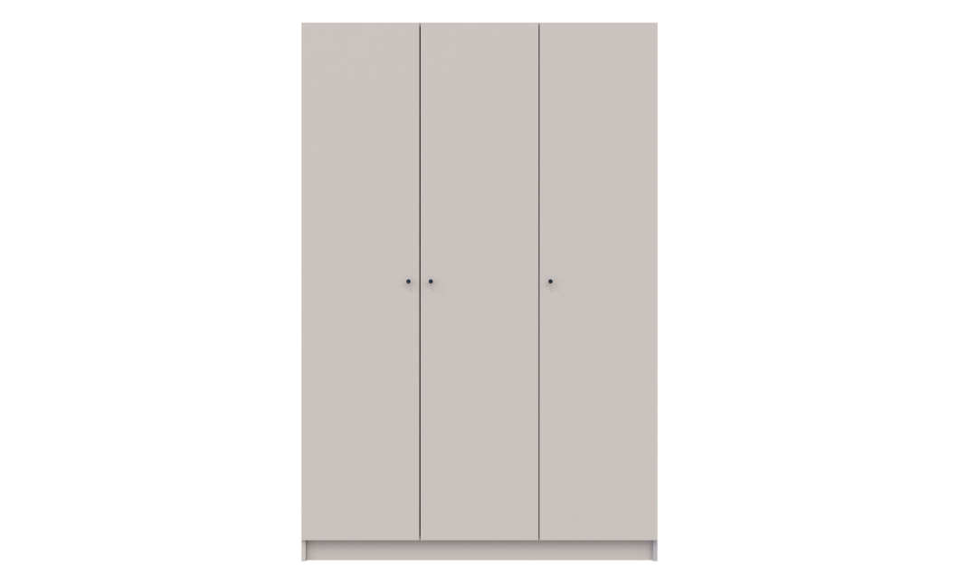 Nyílóajtós gardróbszekrény Doros Promo kasmír 3 bútorlap 135x48x204 (80737669)