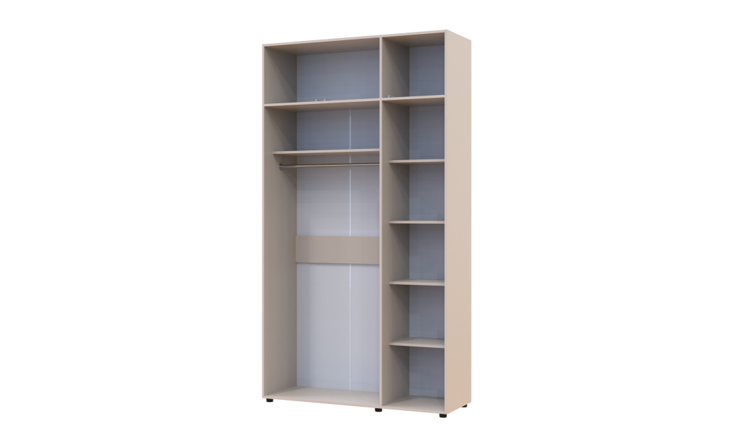 Gardróbszekrény felsőszekrénnyel Doros Kasper Kasmír 3 ajtó 135x48x245 (42005520)