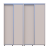 Tolóajtós gardróbszekrény Doros Sigma Slim kasmír 2+2 ajtó 210x45x214.4 (42005588)