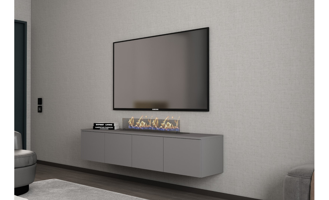 TV-állvány Doros Levia Grafitszürke 4 ajtó 160х35х33 (41516088)