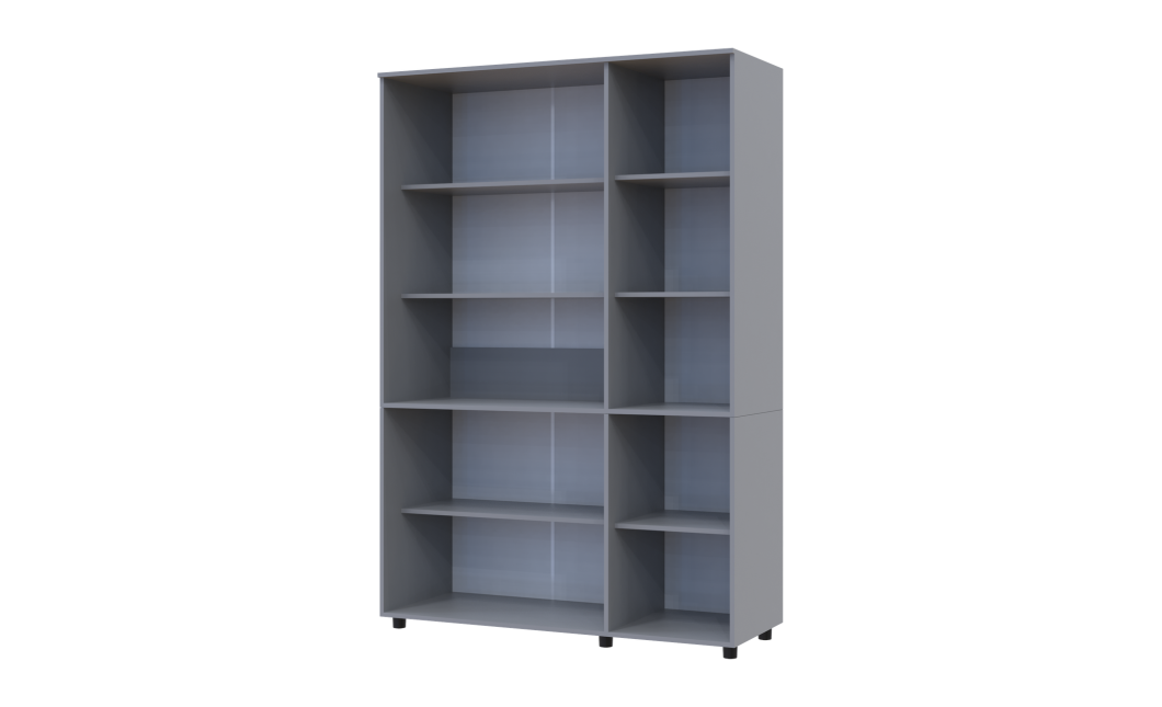 Nyílóajtós gardrobszekrény Doros Thorn Szürke 3 ajtó polcokkal 135x51,6x200 (44900488)