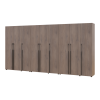 Gardróbszekrény polcokkal és fiókokkal Doros Kasper Cremona Cannolo 3+3+3 ajtó 405x48x204 (42005735)