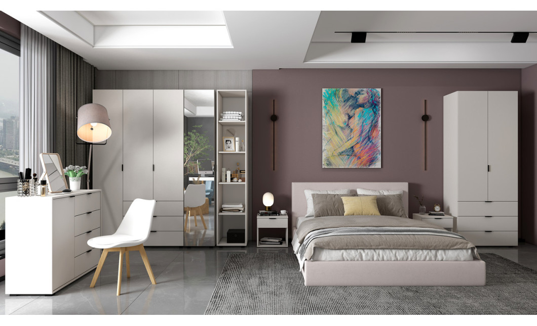 Nyílóajtós gardróbszekrény Doros Gelár kasmír 2 bútorlap 77,5x49,5x203,4 (80737632)