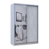 Tolóajtós gardróbszekrény Doros City light Natti Lúc 1 bútorlap / 1 tükör 150x60x225 (80736510)