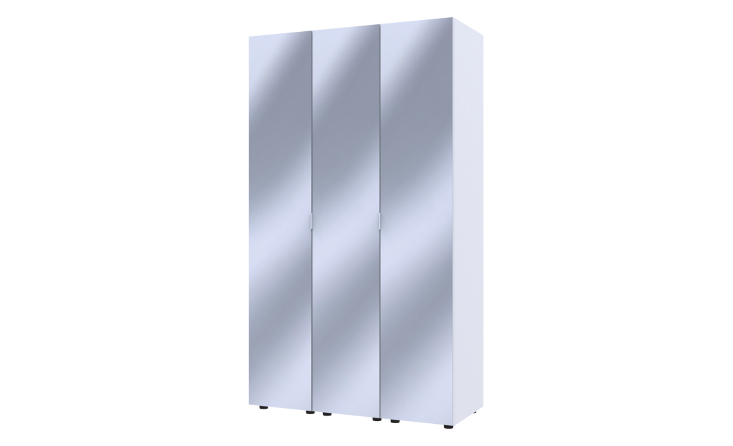 Gardróbszekrény szett 3 Tükör Doros Gelár Fehér 117x49,5x203,4 (42002166)