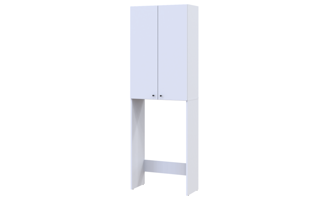 Mosógép szekrény Doros Lola Fehér 64x31,6x190 (41516022)