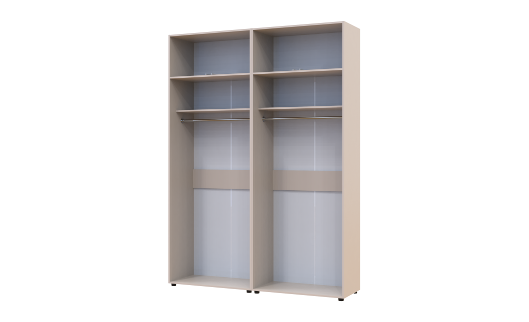 Gardróbszekrény felsőszekrénnyel Doros Kasper Kasmír 2+2 ajtó 180x48x245 (42005522)