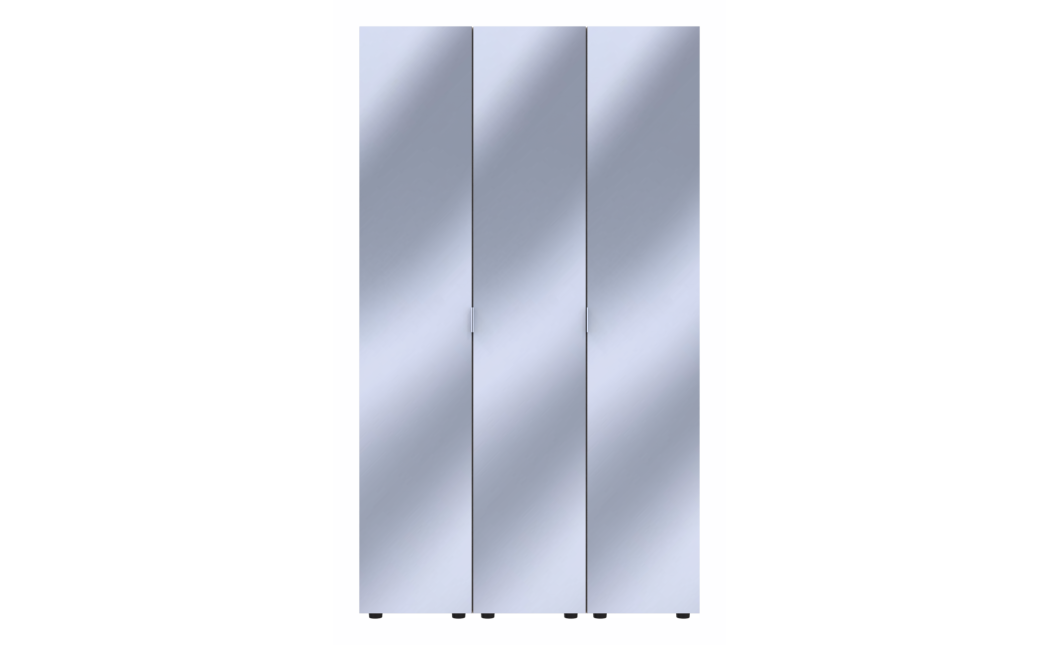 Gardróbszekrény szett 3 Tükör Doros Gelár Fehér 117x49,5x203,4 (42002166)