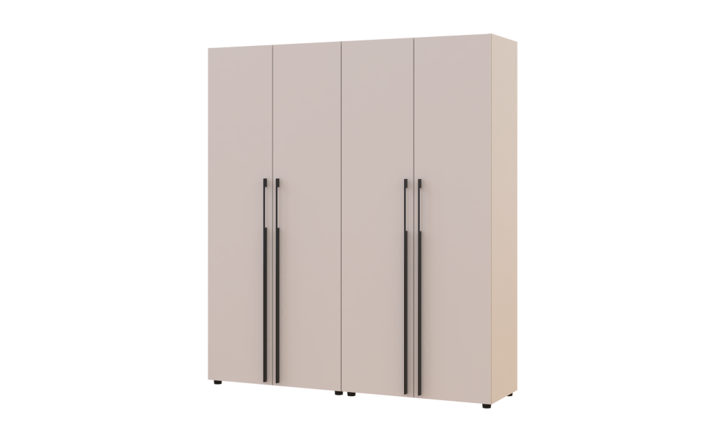 Gardróbszekrény polcokkal Doros Kasper Kasmír 2+2 ajtó 180x48x204 (42005530)