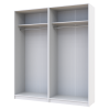 Nyílóajtós gardróbszekrény Doros Promo Fehér 2+2 bútorlap 180x48x204 (42005008)