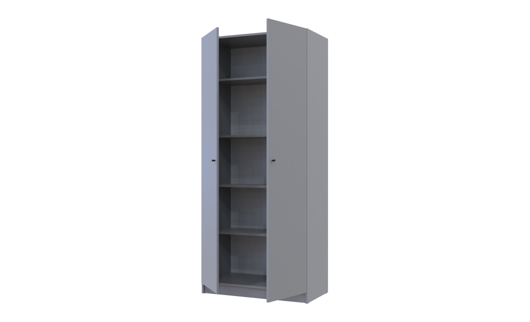 Ruhapolc Doros Promo Szürke 3db. 86.7х35х1.6 (80737769)