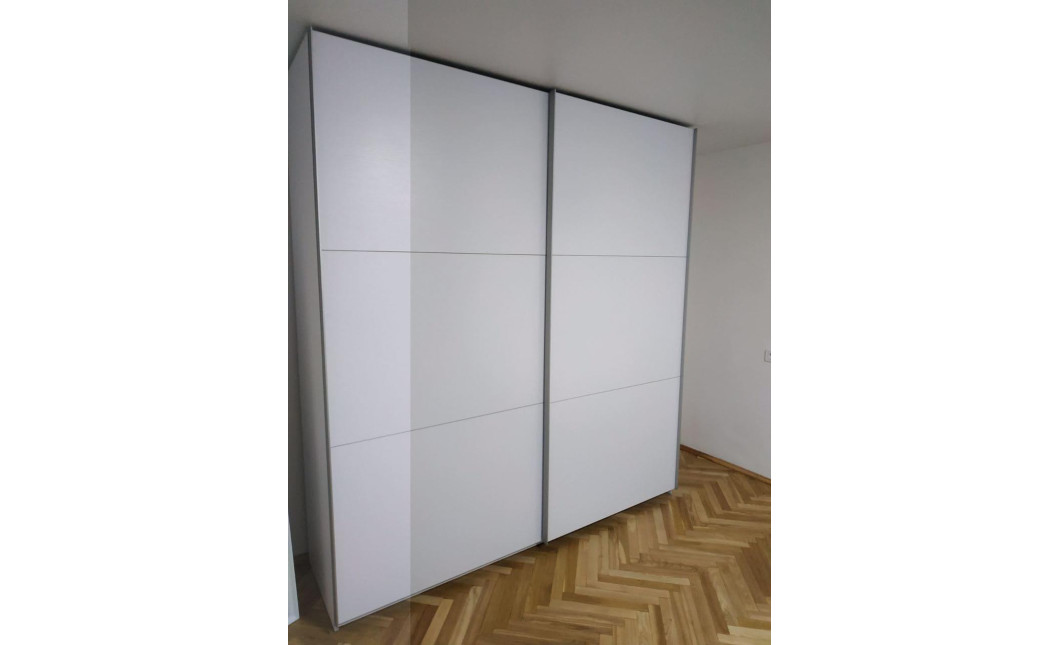Tolóajtós gardróbszekrény Doros G-Caiser Fehér 2 bútorlap / 3 rész 220x60x240 (42003007)