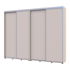 Tolóajtós gardróbszekrény Doros Sigma Slim kasmír 2+2 ajtó 270x45x214.4 (42005600)