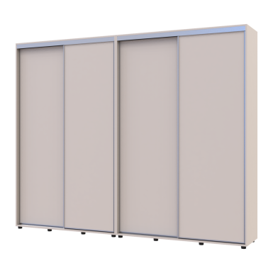 Tolóajtós gardróbszekrény Doros Sigma Slim kasmír 2+2 ajtó 270x45x214.4 (42005600)