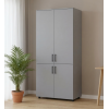 Nyílóajtós gardrobszekrény Doros Thorn Szürke 2 ajtó polcokkal 90x51,6x200 (44900440)