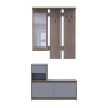 Előszoba Doros Bela Cremona Cannolo/Grey 1 Bútorlap / 1 tükör 100x40x210 (44900413)