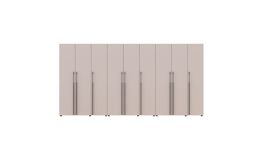 Gardróbszekrény polcokkal és fiókokkal Doros Kasper Kasmír 3+3+3 ajtó 405x48x204 (42005734)