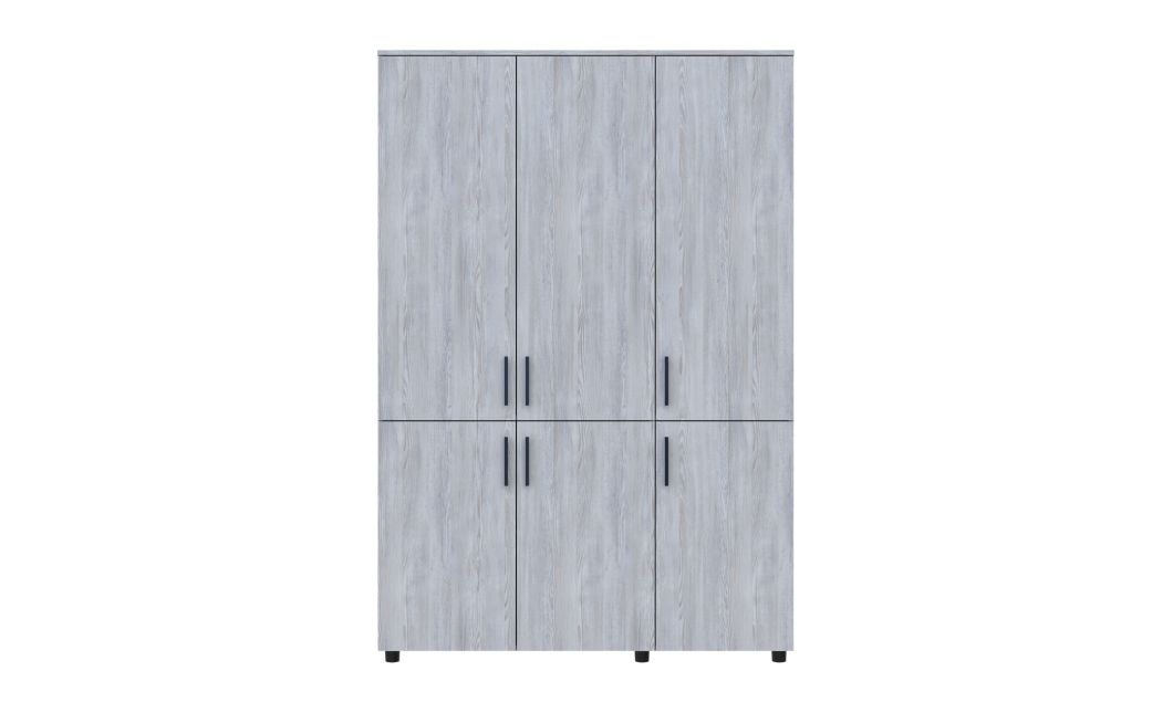 Nyílóajtós gardrobszekrény Doros Thorn Natti Lúcc 3 ajtó vállfás 135x51,6x200 (44900479)