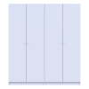 Gardróbszekrény szett Doros Promo polcokkal Fehér 2+2 bútorlap 180x48x204 (44900288)
