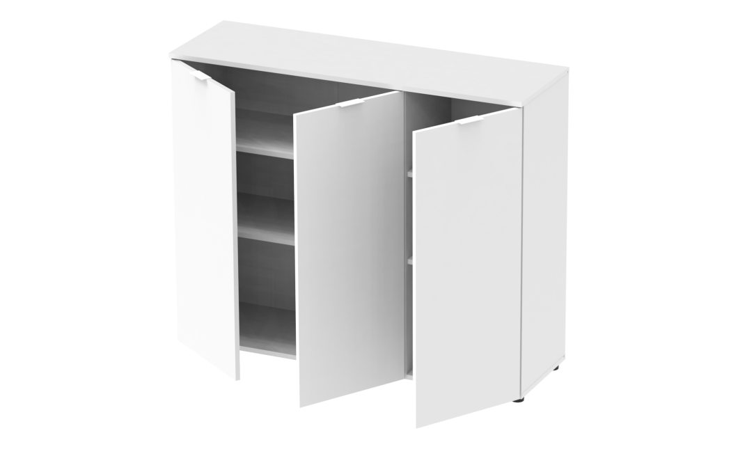 Komód Doros Ron 6 3 bútorlap Fehér 120x38x100 (41515999)