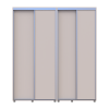 Tolóajtós gardróbszekrény Doros Sigma Slim kasmír 2+2 ajtó 190x60x214.4 (42005585)
