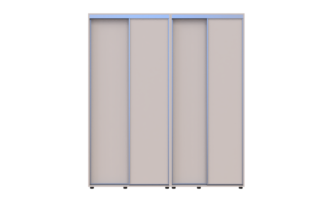 Tolóajtós gardróbszekrény Doros Sigma Slim kasmír 2+2 ajtó 190x60x214.4 (42005585)