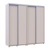 Tolóajtós gardróbszekrény Doros Sigma Slim kasmír 2+2 ajtó 210x60x214.4 (42005589)