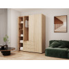Nyílóajtós gardróbszekrény Doros Gelár Sonoma tölgy 4 bútorlap 155x49,5x203,4 (80397560)