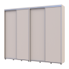 Tolóajtós gardróbszekrény Doros Sigma Slim kasmír 2+2 ajtó 250x45x214.4 (42005596)