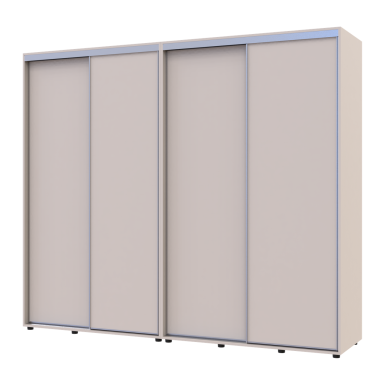 Tolóajtós gardróbszekrény Doros Sigma Slim kasmír 2+2 ajtó 250x60x214.4 (42005597)